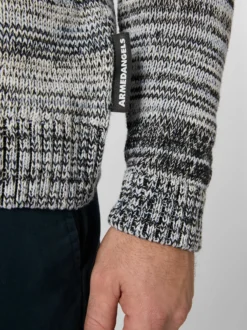 Herren-Strickpullover meliert
