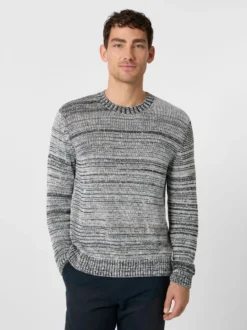 Herren-Strickpullover meliert