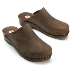 Holzschuh Nubuk