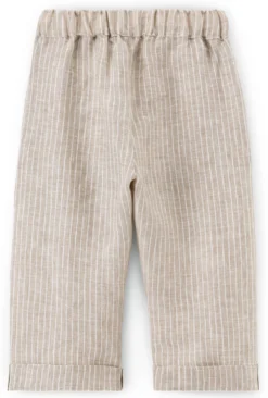 Kinder-Hose Leinen gestreift