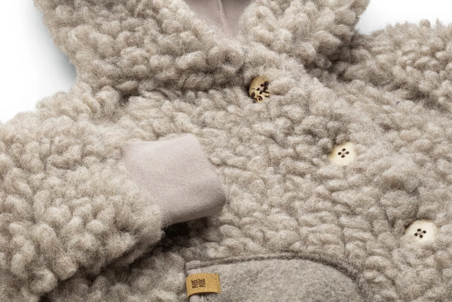 Kinder-Jacke Wollplüsch