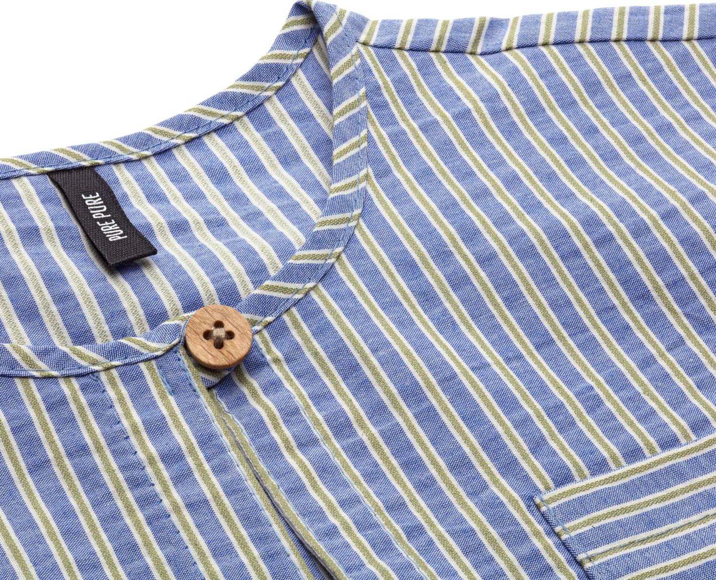Kinder-Kurzarmshirt Baumwolle gestreift