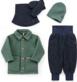 Kinder-Mütze Merino-Baumwolle-Seide