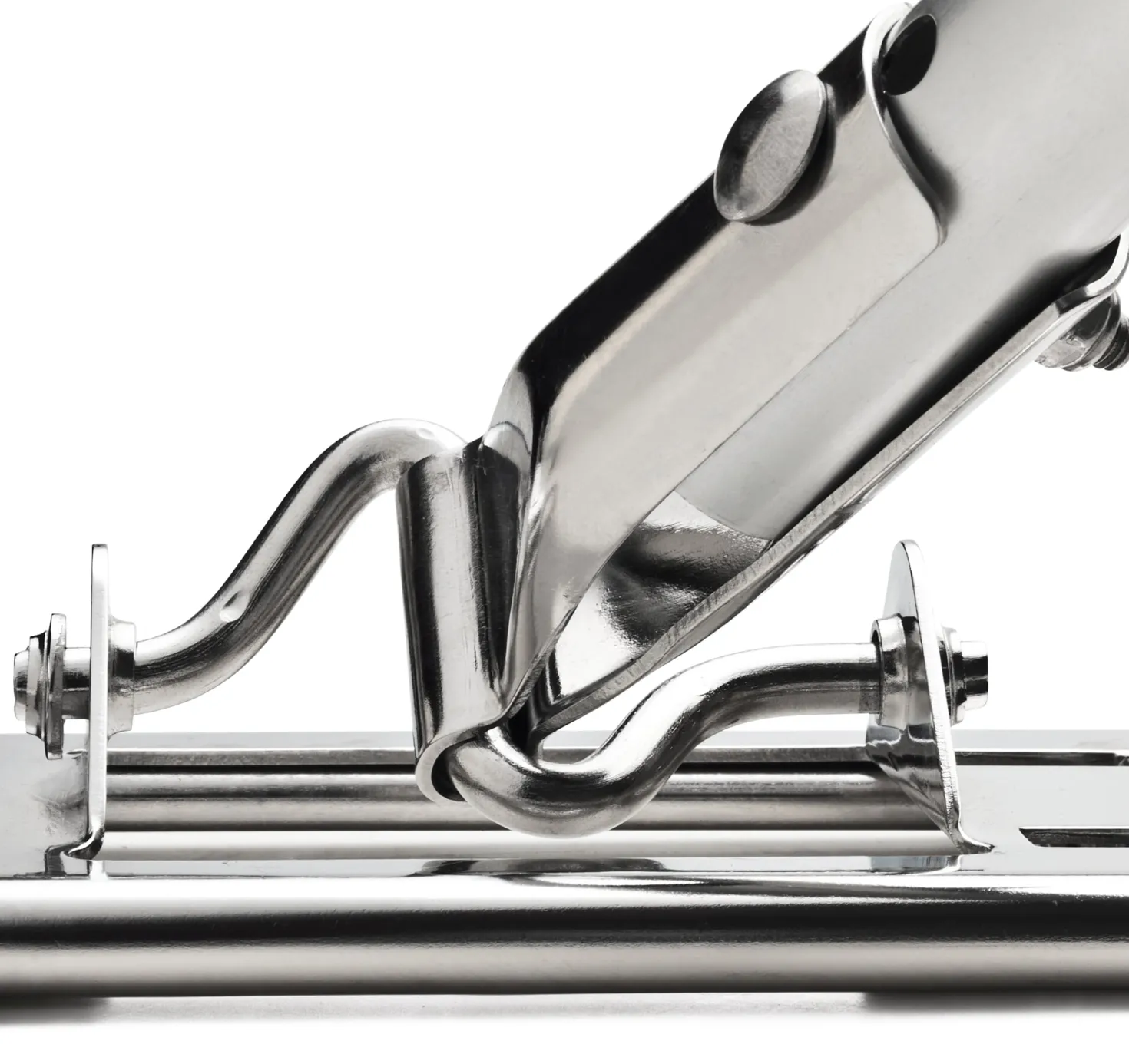 Klapphalter Edelstahl mit Aluminiumstiel