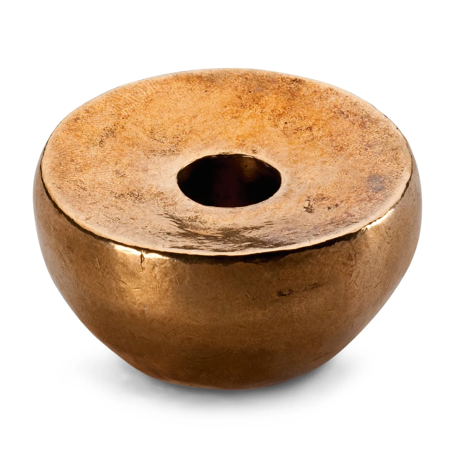 Kleiner Tischleuchter Bronzeguss