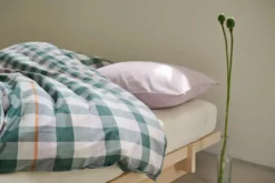 Kopfkissenbezug Baumwolle kariert