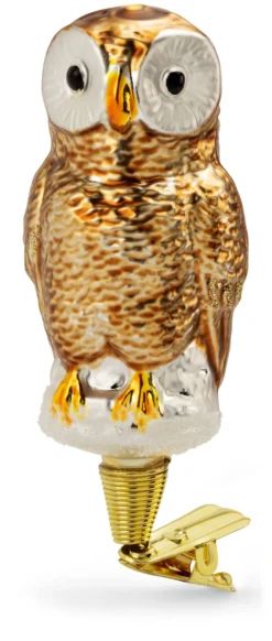 Lauschaer Glas Eule traditionell braun