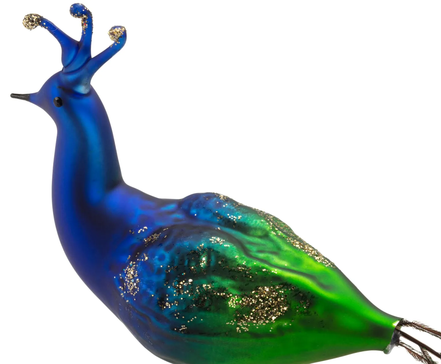 Lauschaer Glas Pfau traditionell