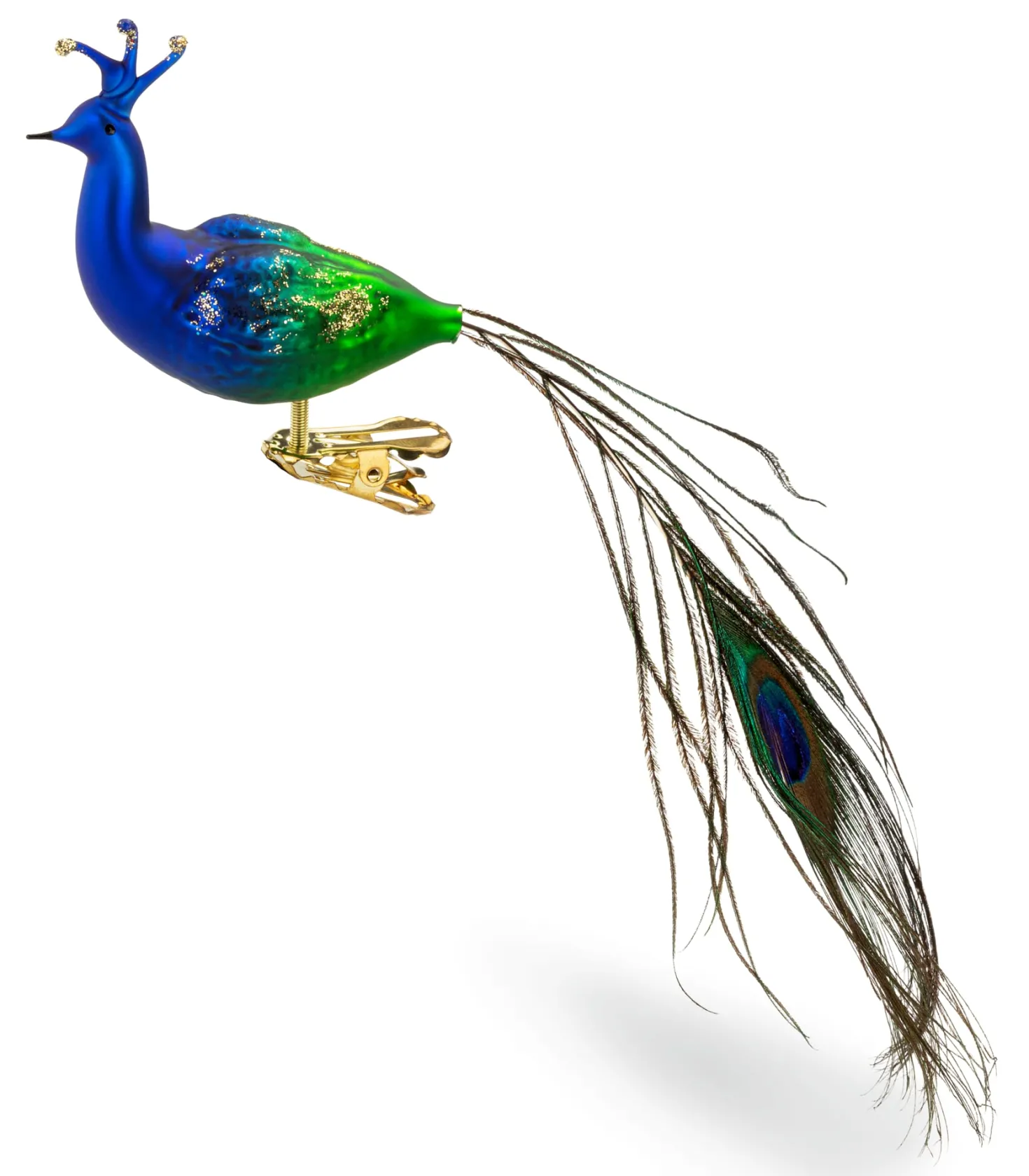 Lauschaer Glas Pfau traditionell