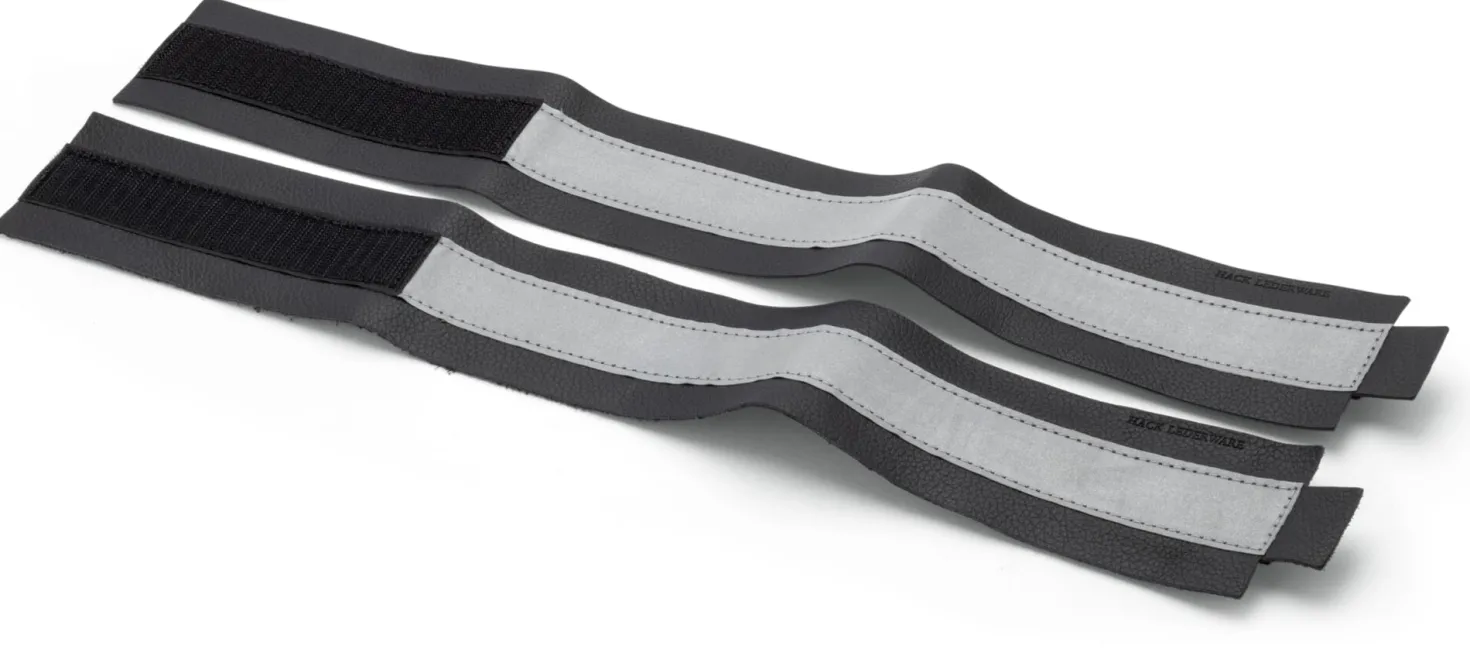 Lederband mit Reflektorstreifen