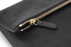 Lederhandtasche, schwarz