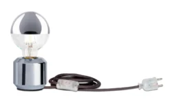 LED-Kopfspiegellampe Globe, Chrom