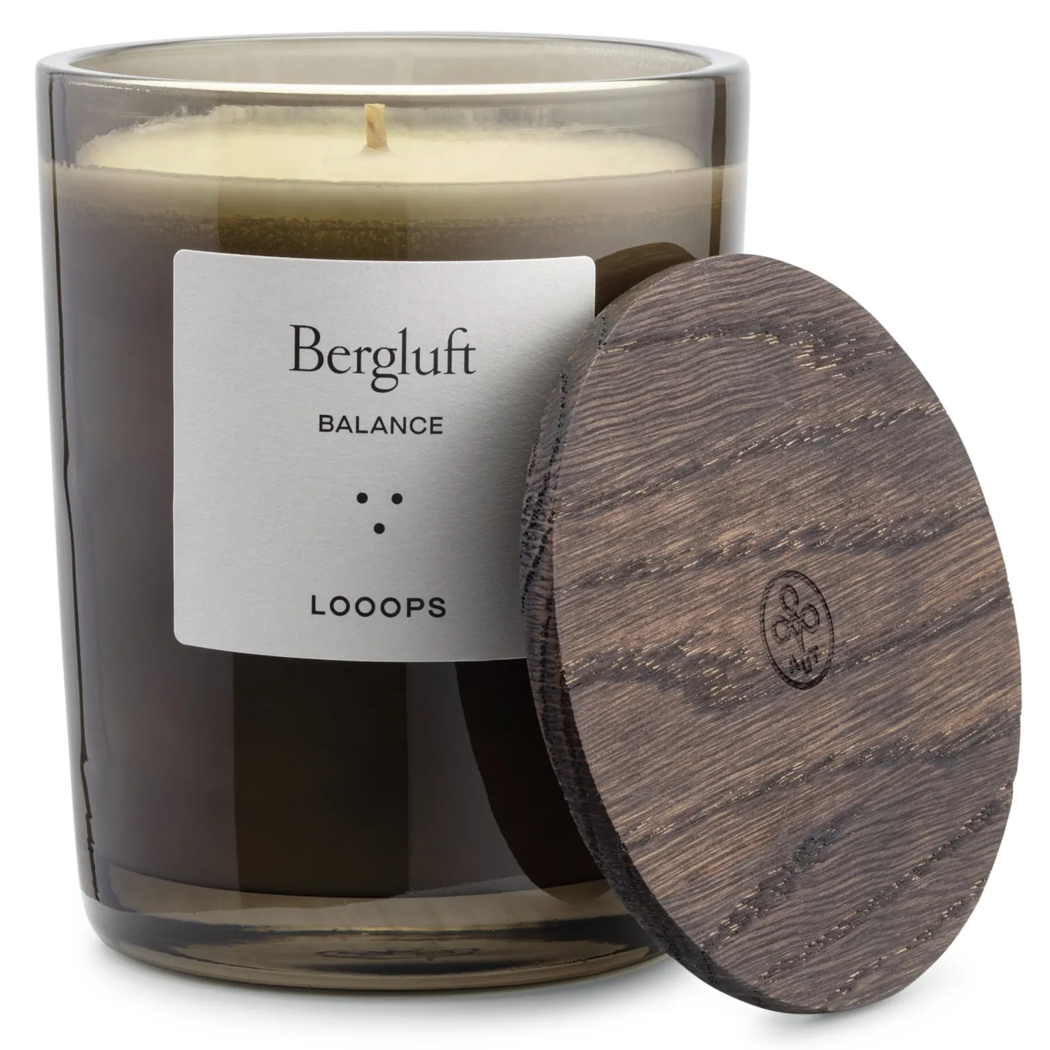 Looops Duftkerze mit Holzdeckel