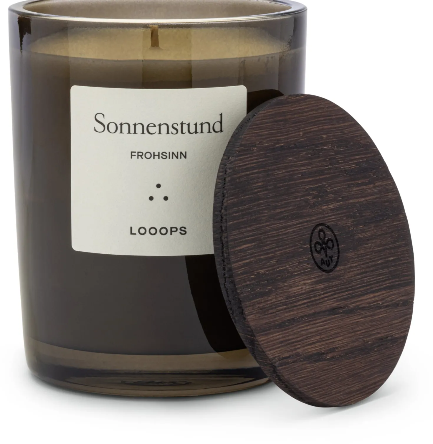 Looops Duftkerze mit Holzdeckel