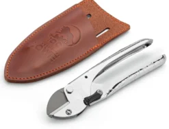 Löwe Ambossschere klein mit Lederholster