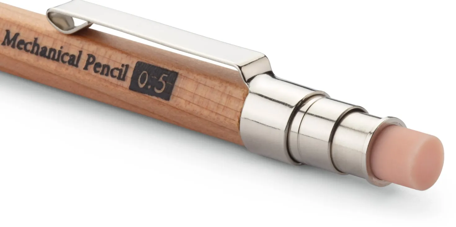 Mini-Druckbleistift Zedernholz 0,5-mm-Mine