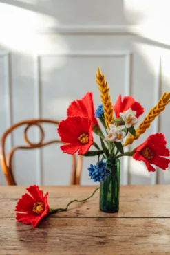 Mohnblumen Filz