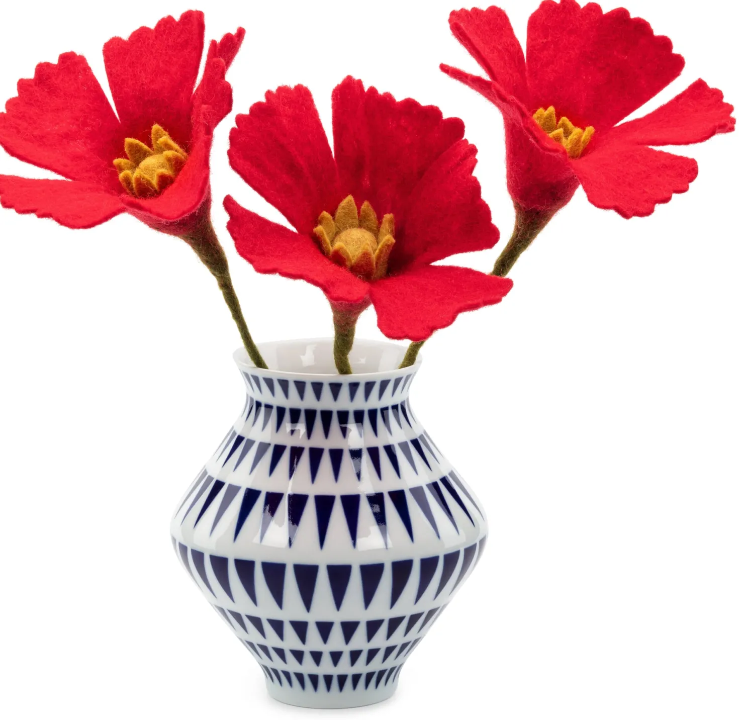 Mohnblumen Filz