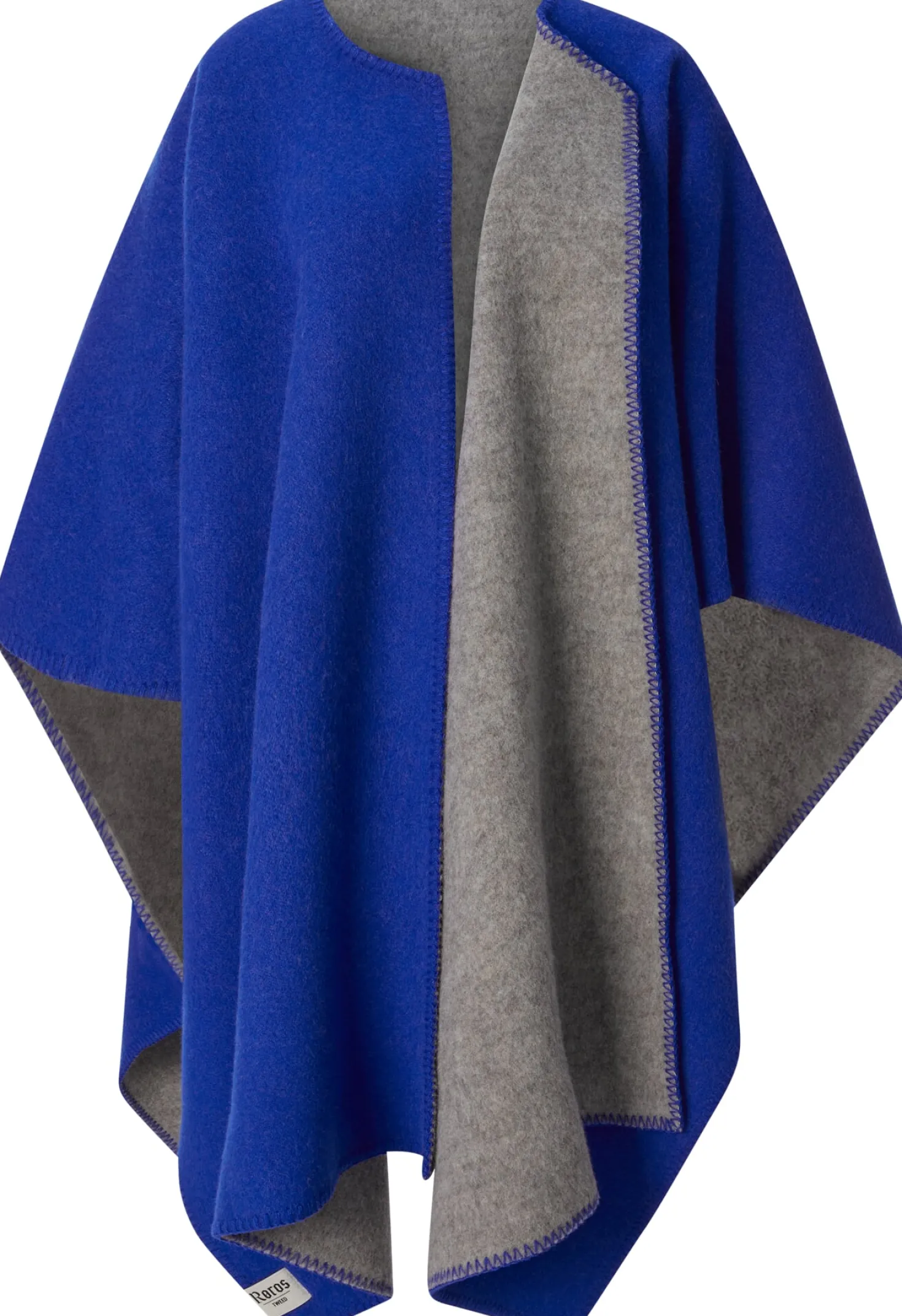 Norwegischer Lang-Poncho Lammwolle