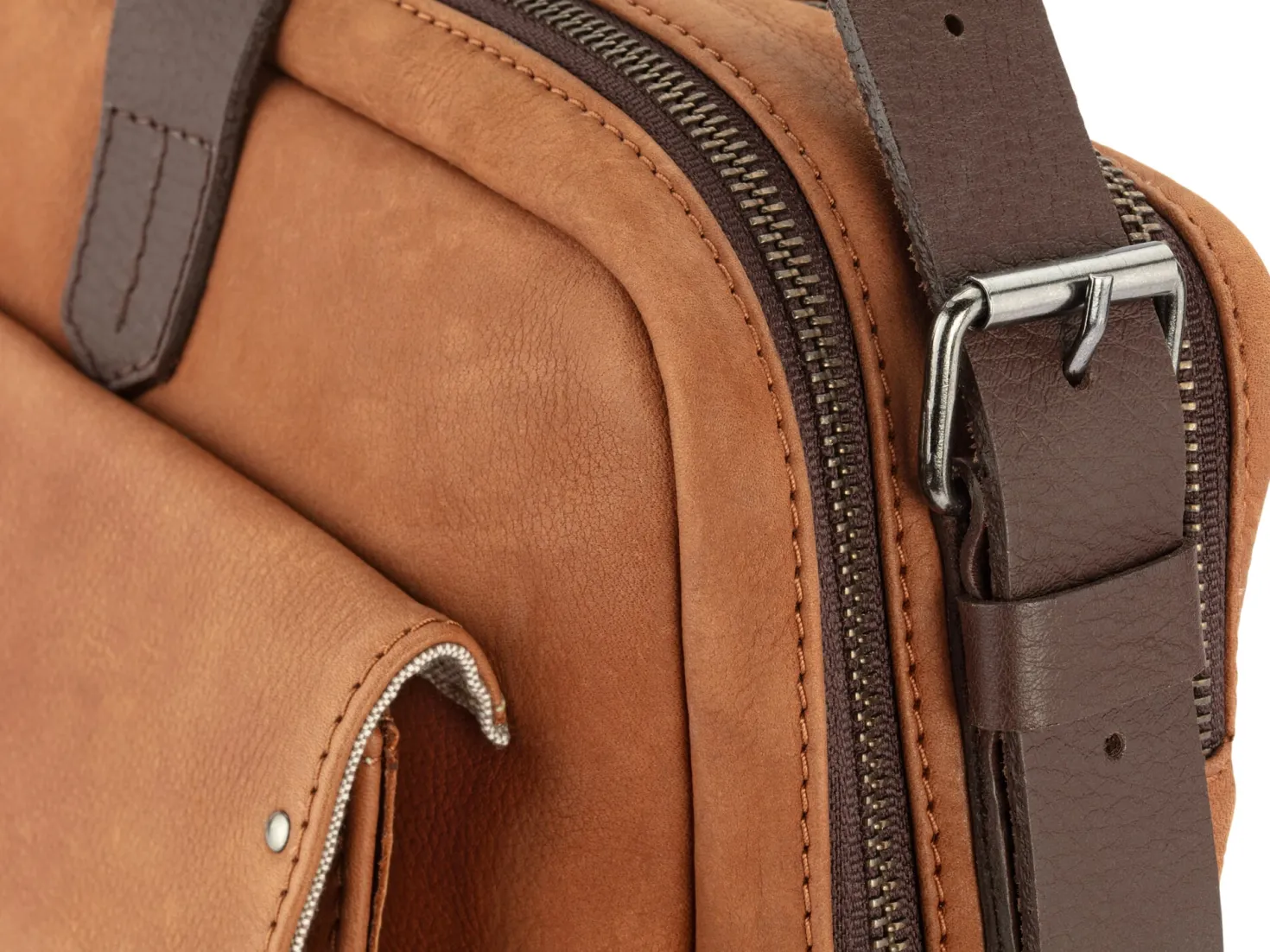 Notebook-Tasche, Cognac