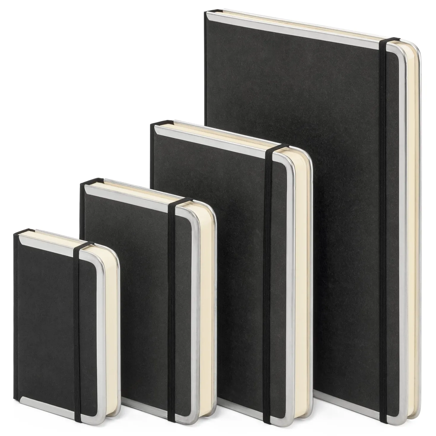 Notizbuch Metallkante A4