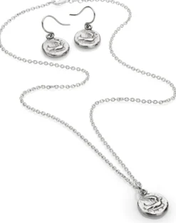 Ohrhänger Taube, Silber