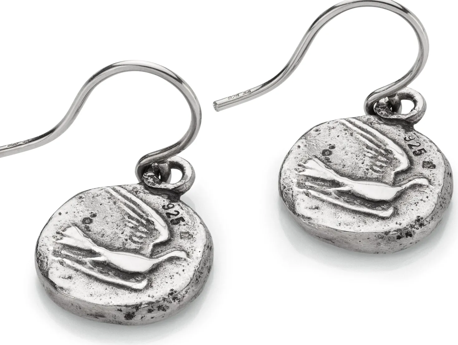 Ohrhänger Taube, Silber