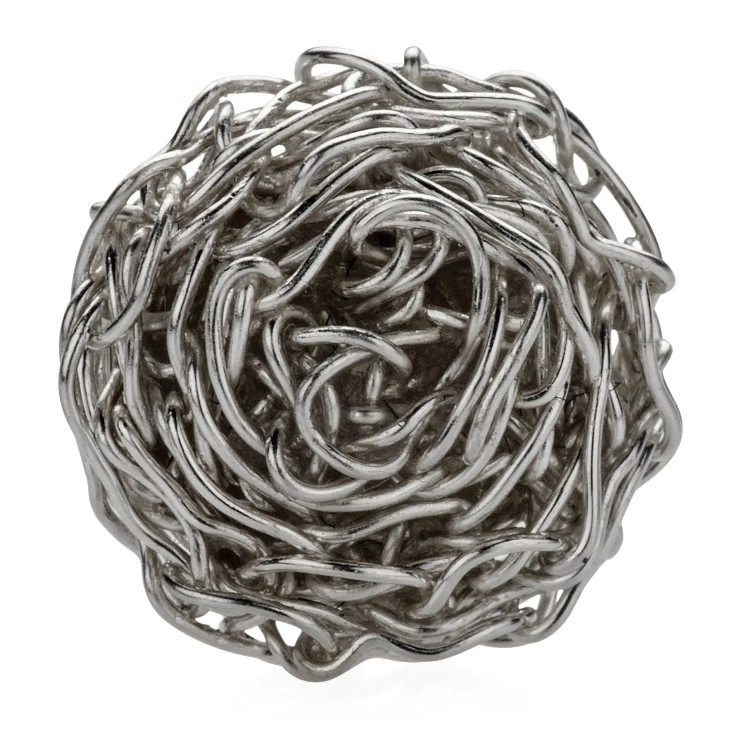 Ohrstecker gehäkeltes Silber