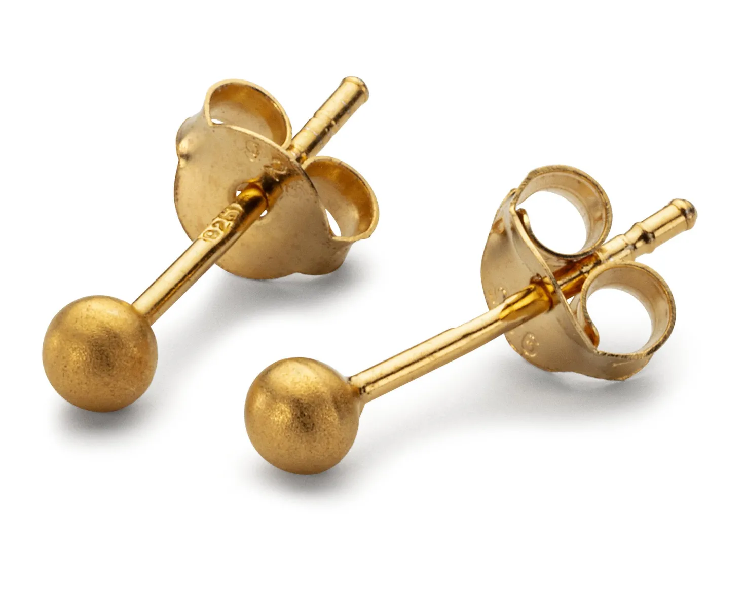 Ohrstecker Satin-Ball