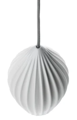 Pendelleuchte Bone China Gerippt