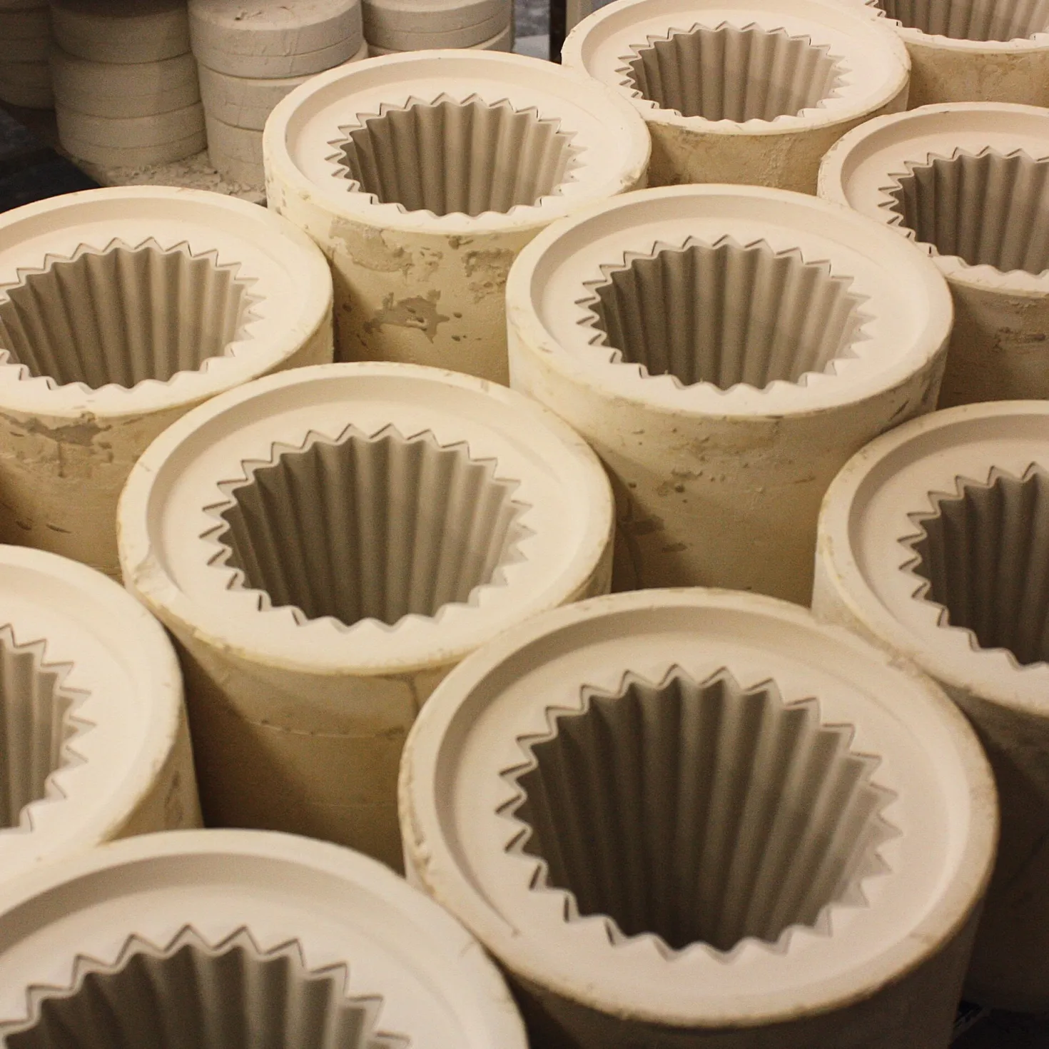 Pendelleuchte Bone China Gerippt