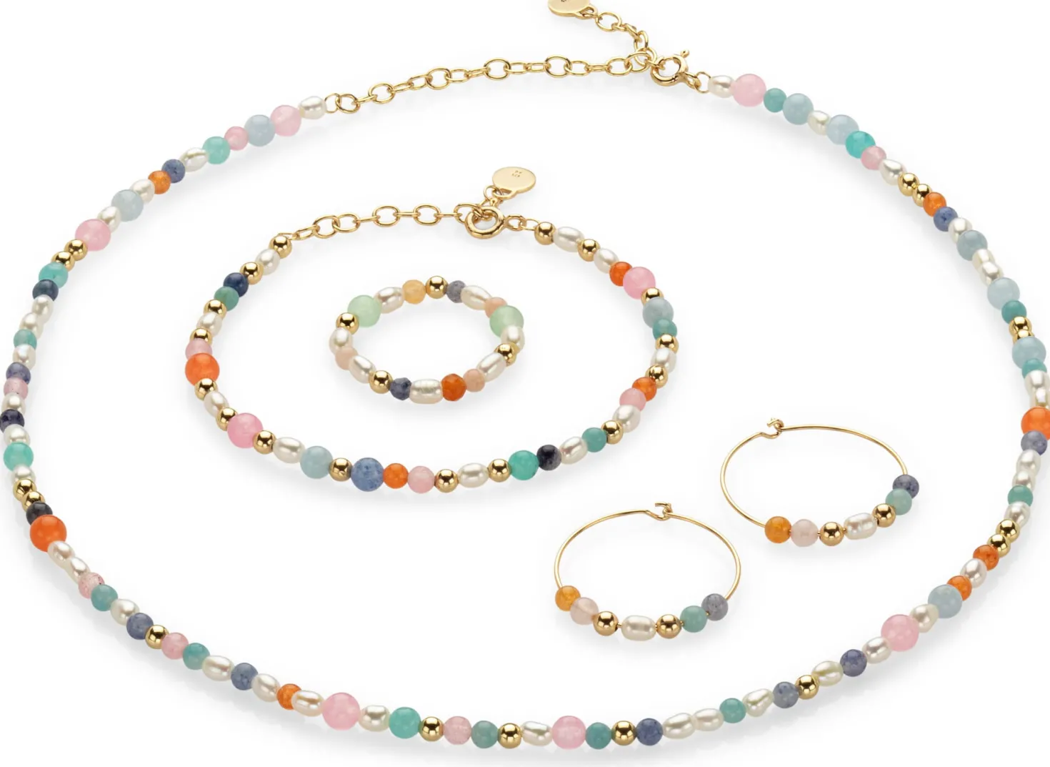Perlenkette, Multicolor