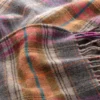 Poncho Lammwolle kariert