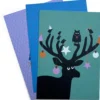 Postkarten-Set Tierische Weihnachten
