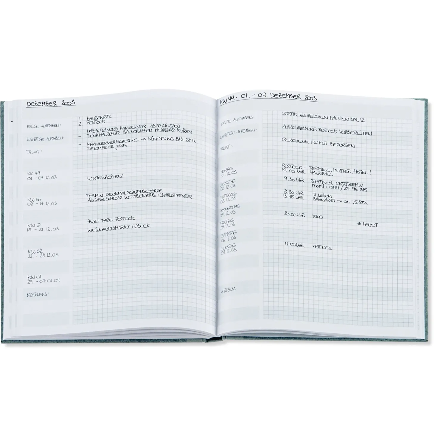 Protokollbuch Elefantenhaut DIN A4