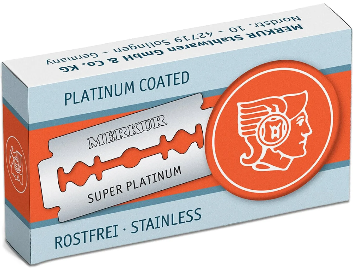 Rasierklingen Edelstahl Platin
