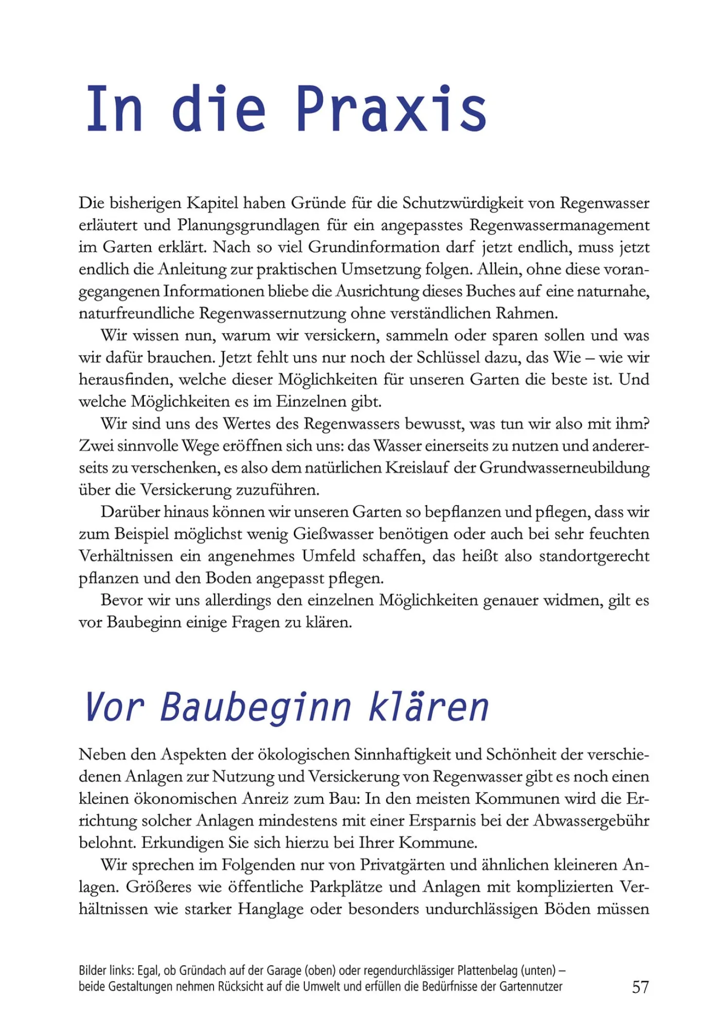 Regenwasser nutzen