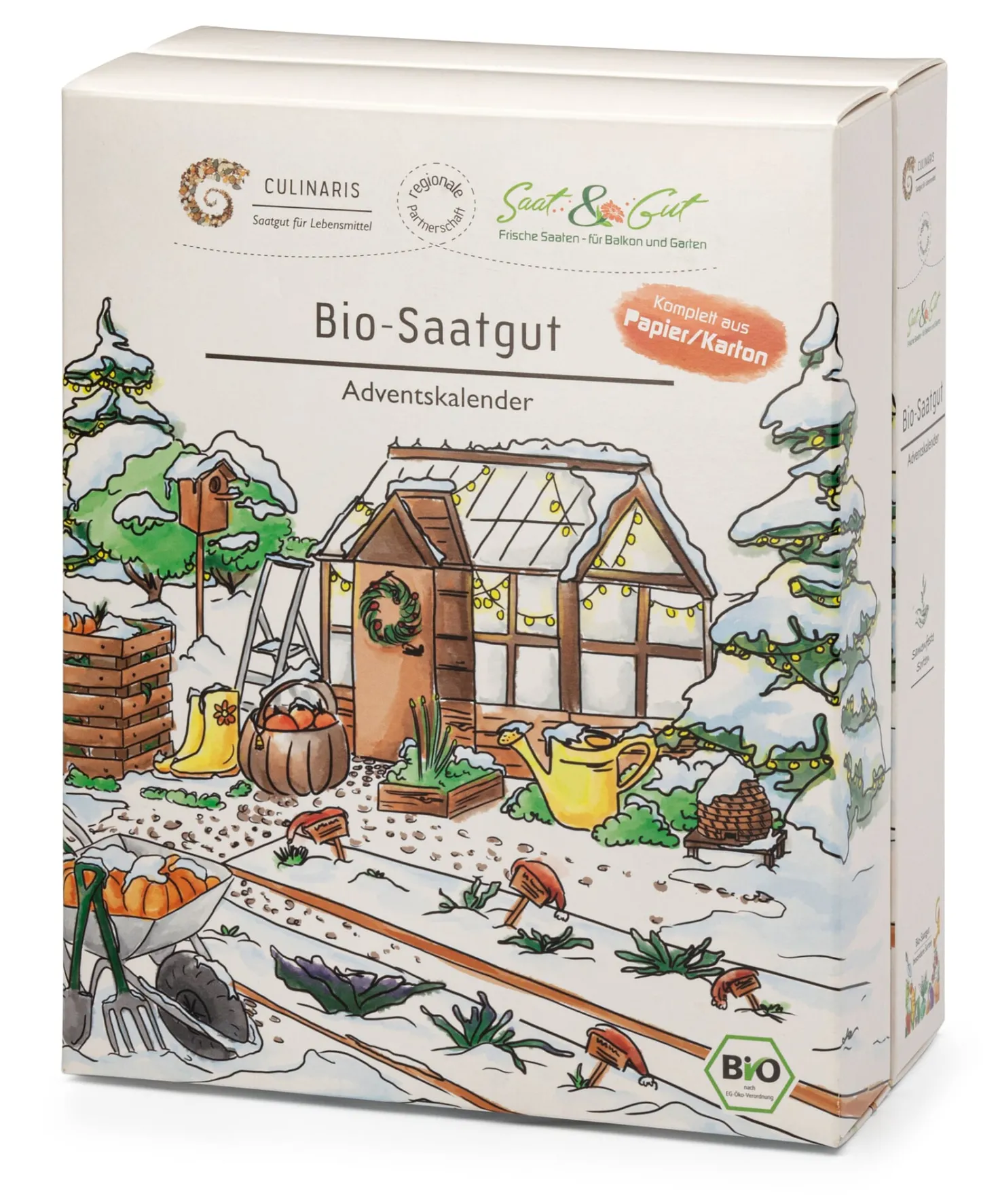 Saatgut-Adventskalender Bio-Gemüsesamen