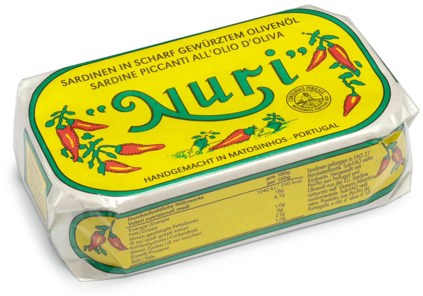 Sardinen in scharfem Olivenöl