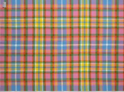 Schurwolldecke bunt kariert