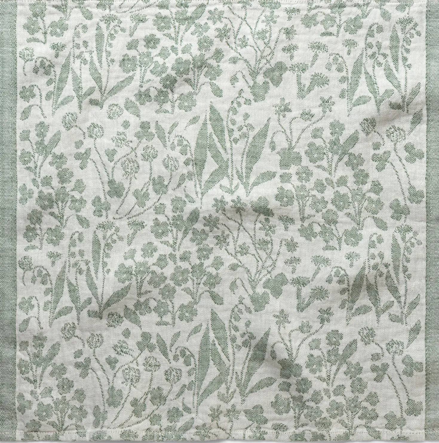 Serviette Leinen floral