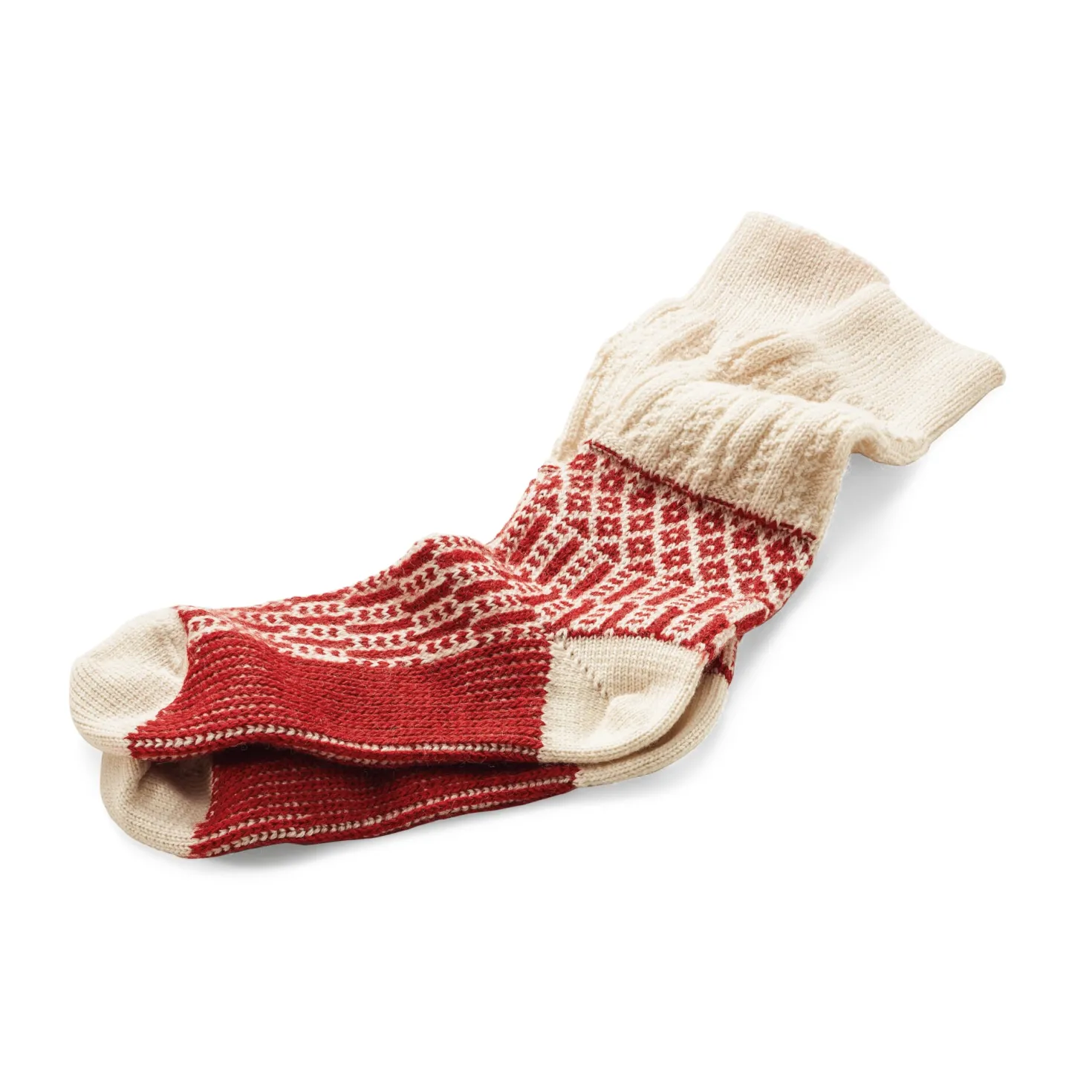 Socke Jacquard lang