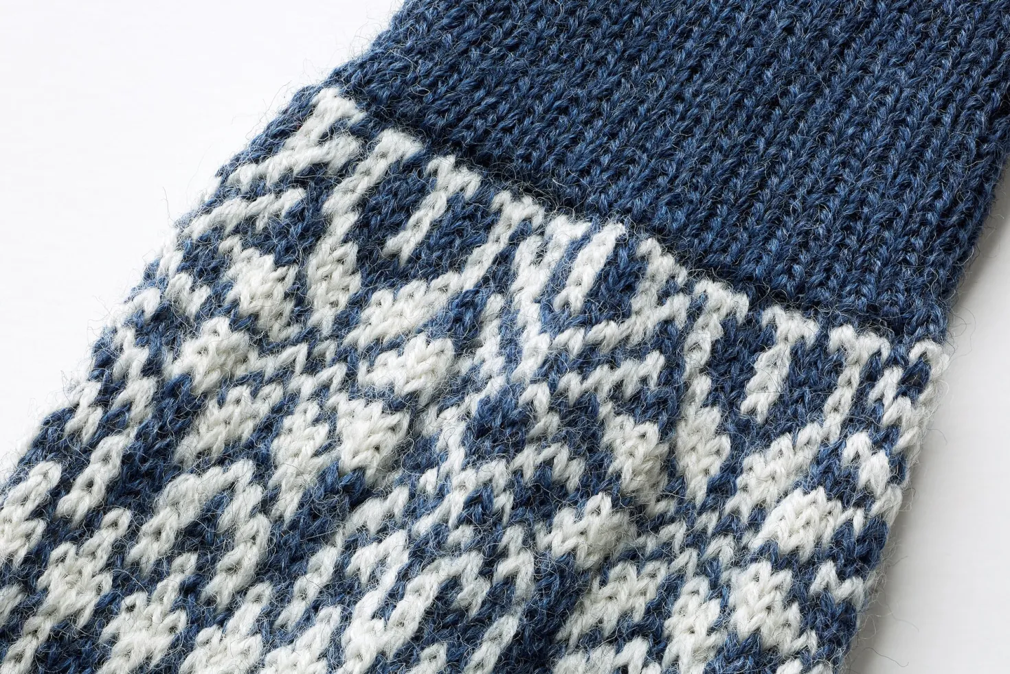 Socke Jacquard Schurwolle