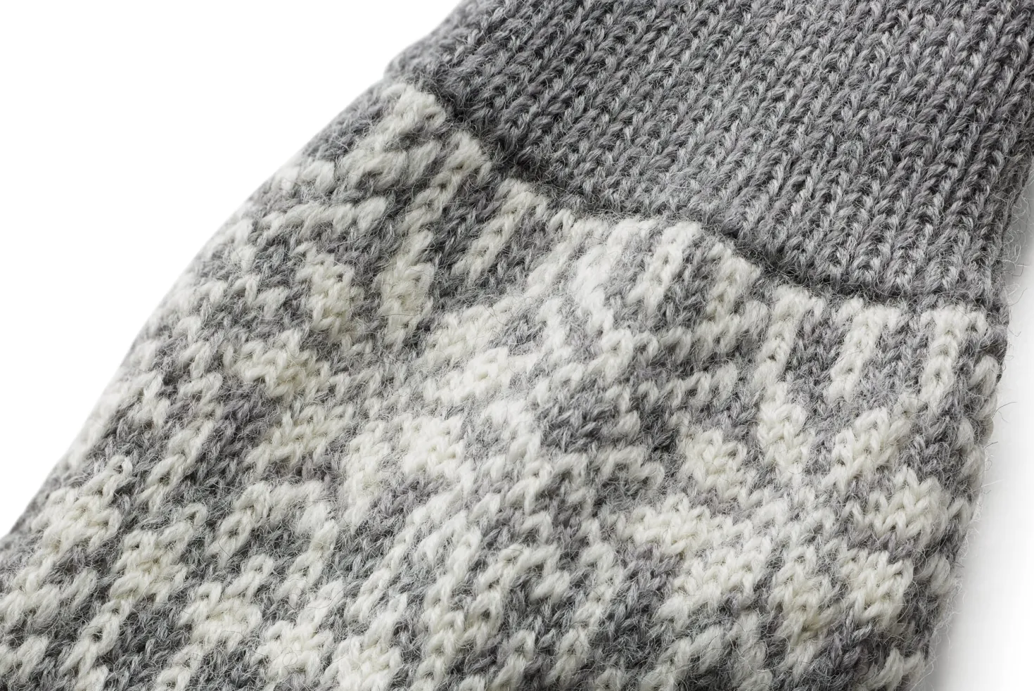 Socke Jacquard Schurwolle