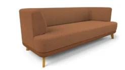 Sofa Linnea Schurwolle und Leder