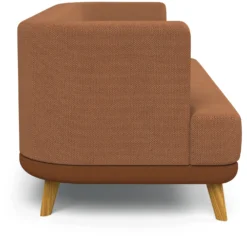 Sofa Linnea Schurwolle und Leder