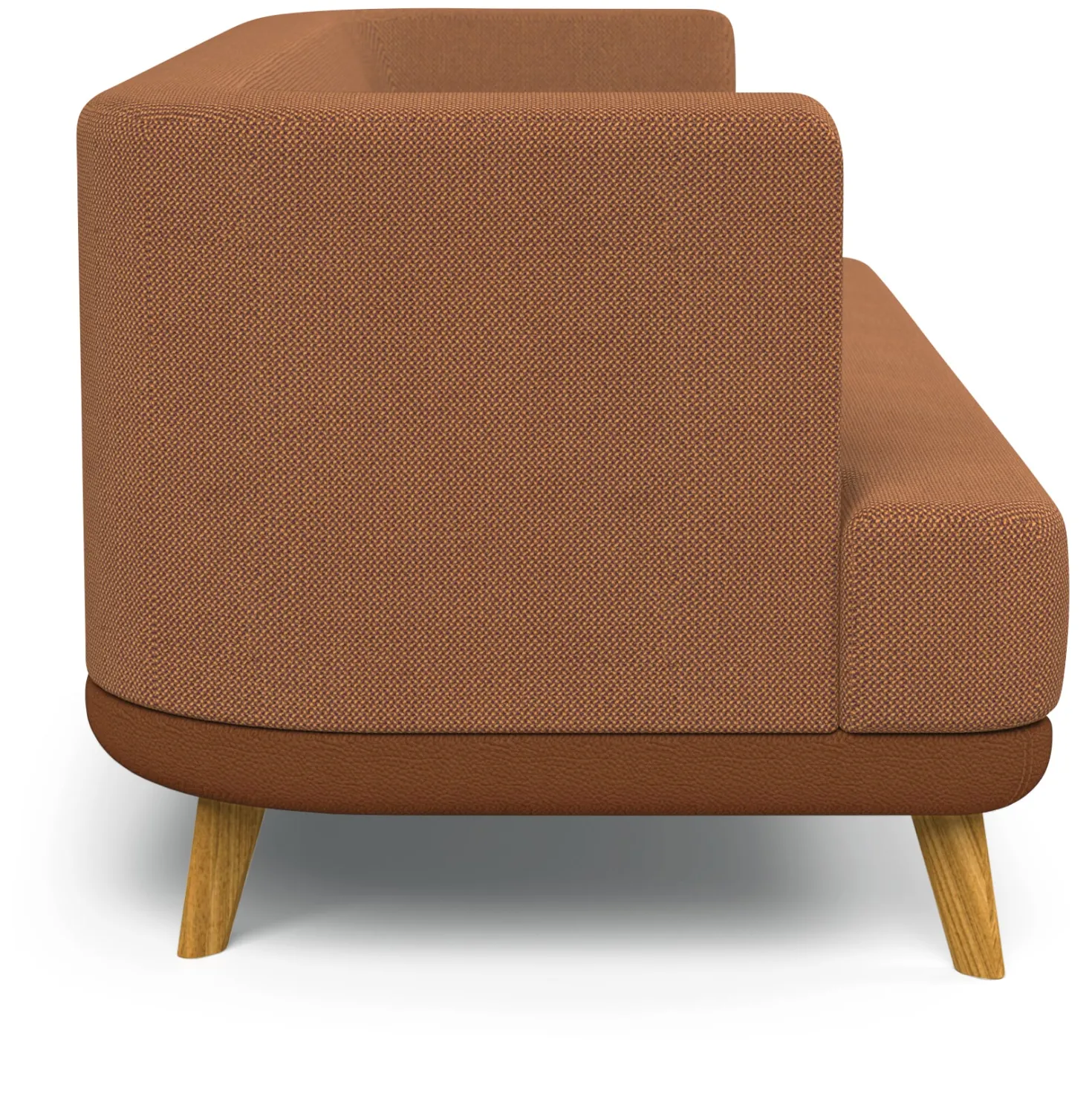 Sofa Linnea Schurwolle und Leder