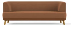 Sofa Linnea Schurwolle und Leder