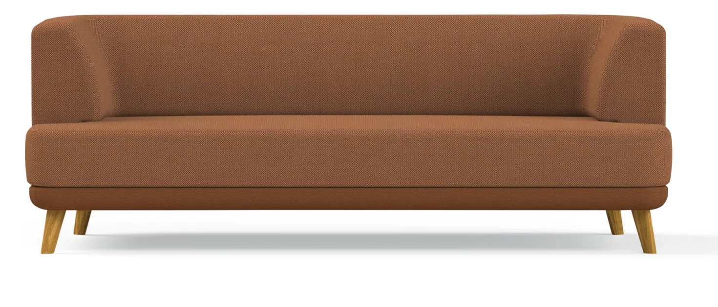 Sofa Linnea Schurwolle und Leder