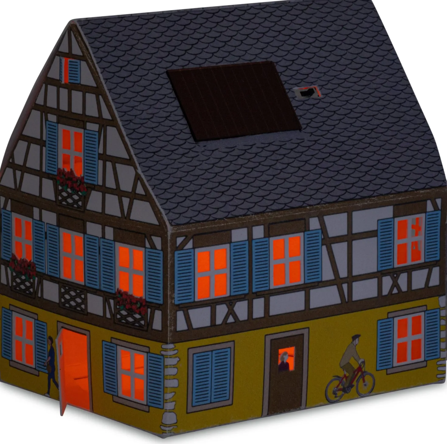 Solar-Lichthaus Papier zum Selbstaufbauen